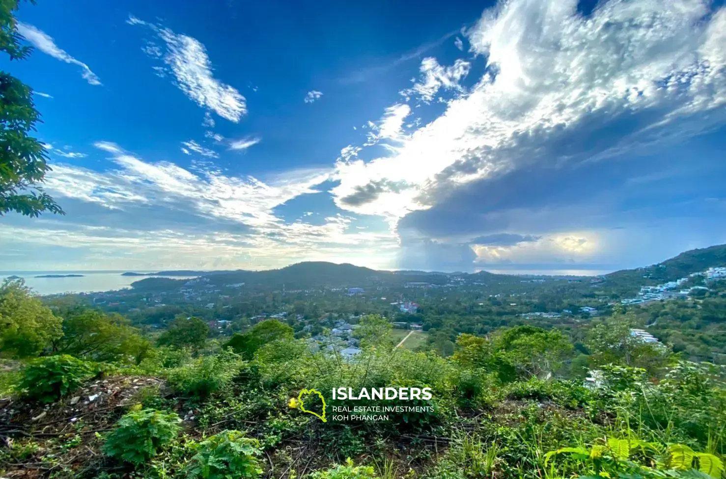 Superbe terrain avec vue sur la mer à Bo Phut à vendre