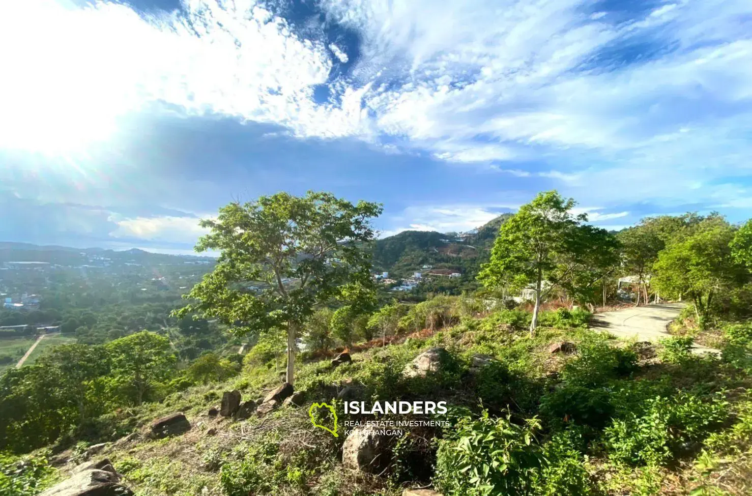 Superbe terrain avec vue sur la mer à Bo Phut à vendre