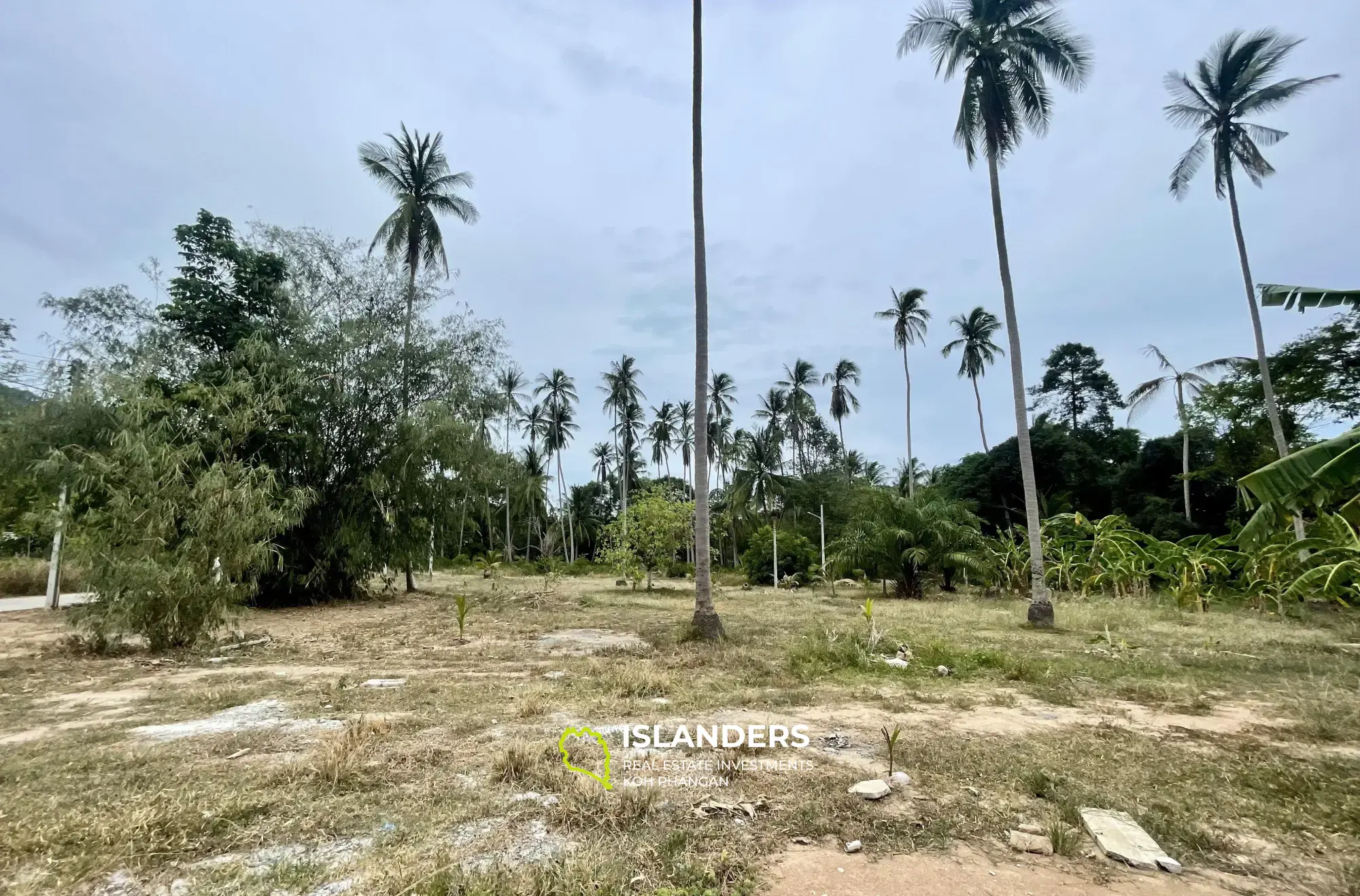 Terrain plat de 1 116 m² avec vue sur le jardin à Mae Nam