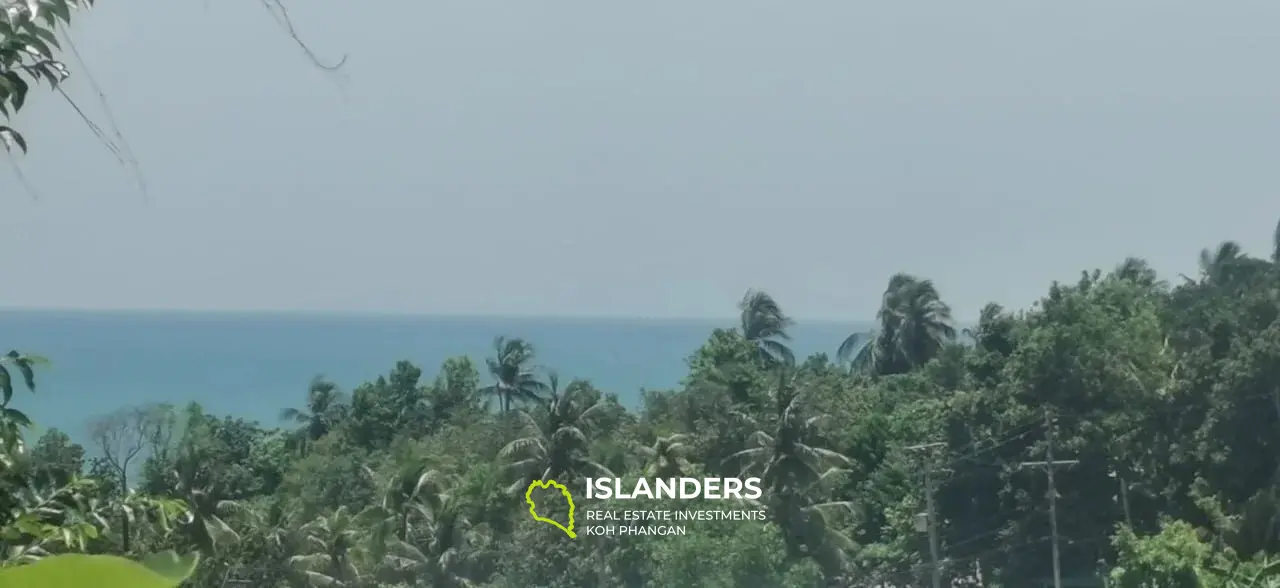 Terrain idéal avec vue sur la mer pour la construction à Haad Thian Ouest