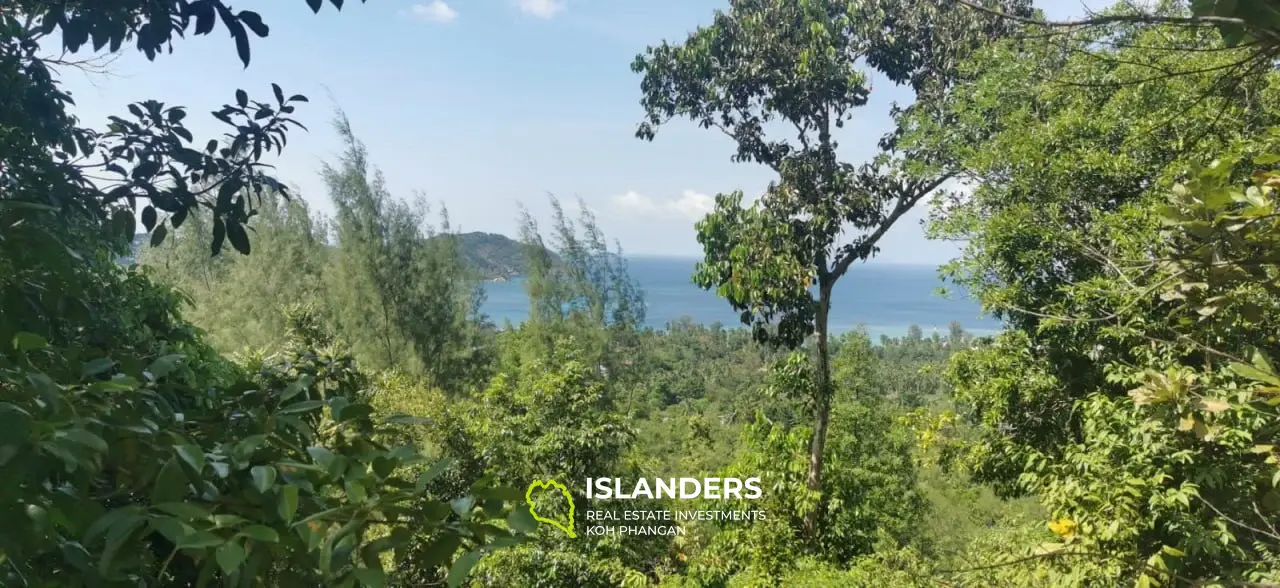 Secluded Land with Sea and Mountain Views in Chaloklum Bay