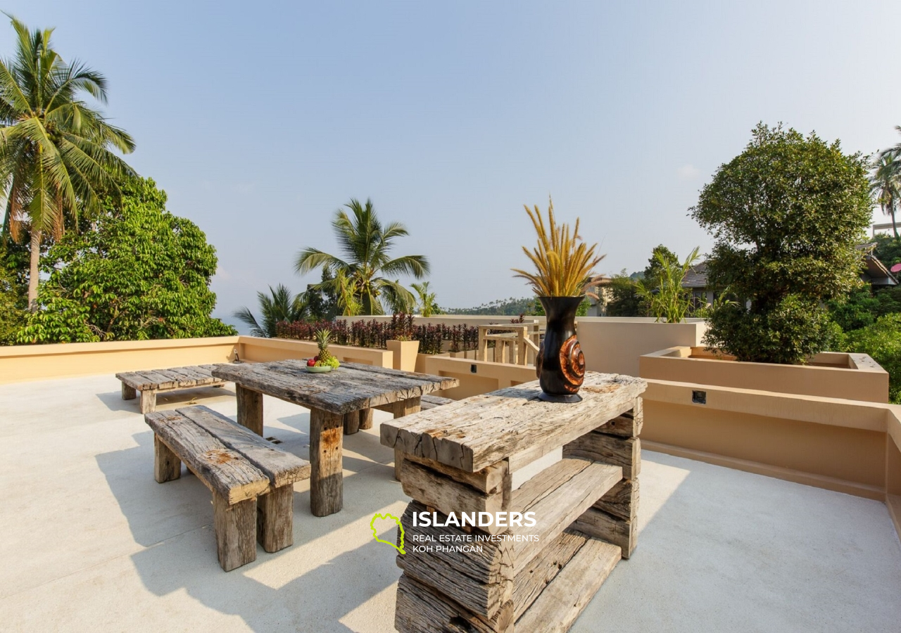 Luxusvilla mit 3 Schlafzimmern und Meerblick auf Haad Salad