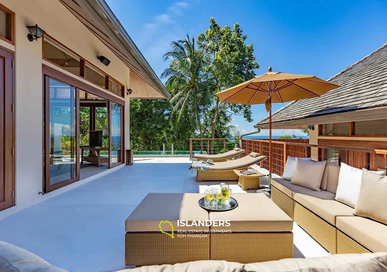 Authentische thailändische Eleganz 4BR Villa mit Meerblick auf Haad Salad