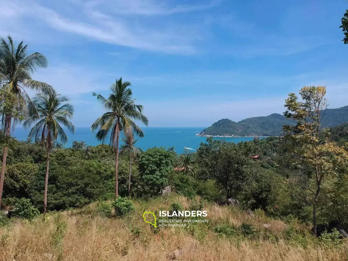 Terrain avec vue spectaculaire sur la mer à Tong Nai Pan Noi