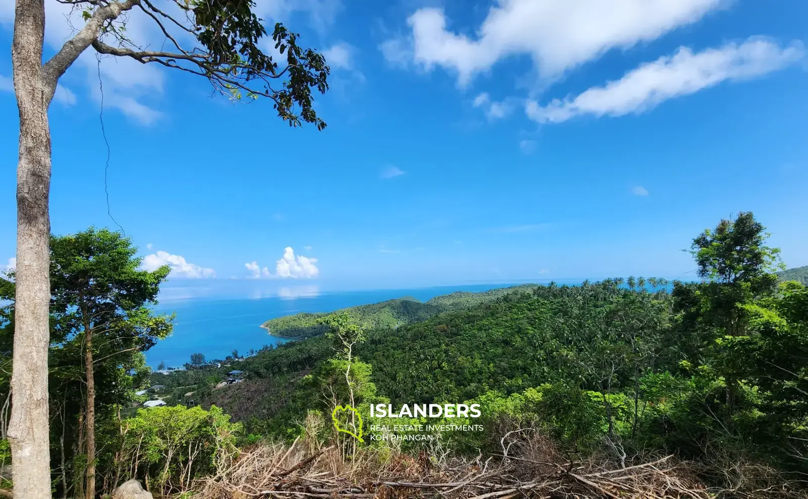 Rare opportunité de posséder un grand terrain avec vue sur la mer sur les collines de Haad Yao de 5 700 m²