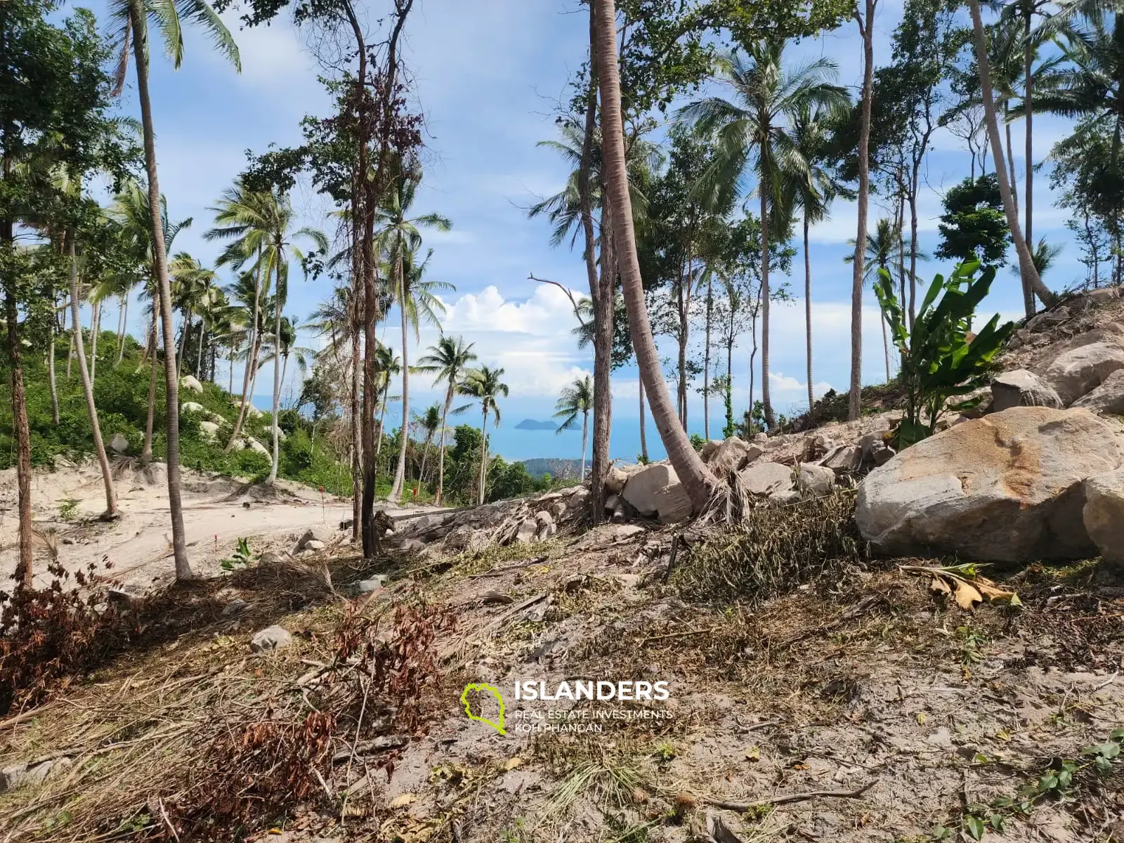 Superbe terrain avec vue sur la mer et la jungle à Haad Yao taille M4