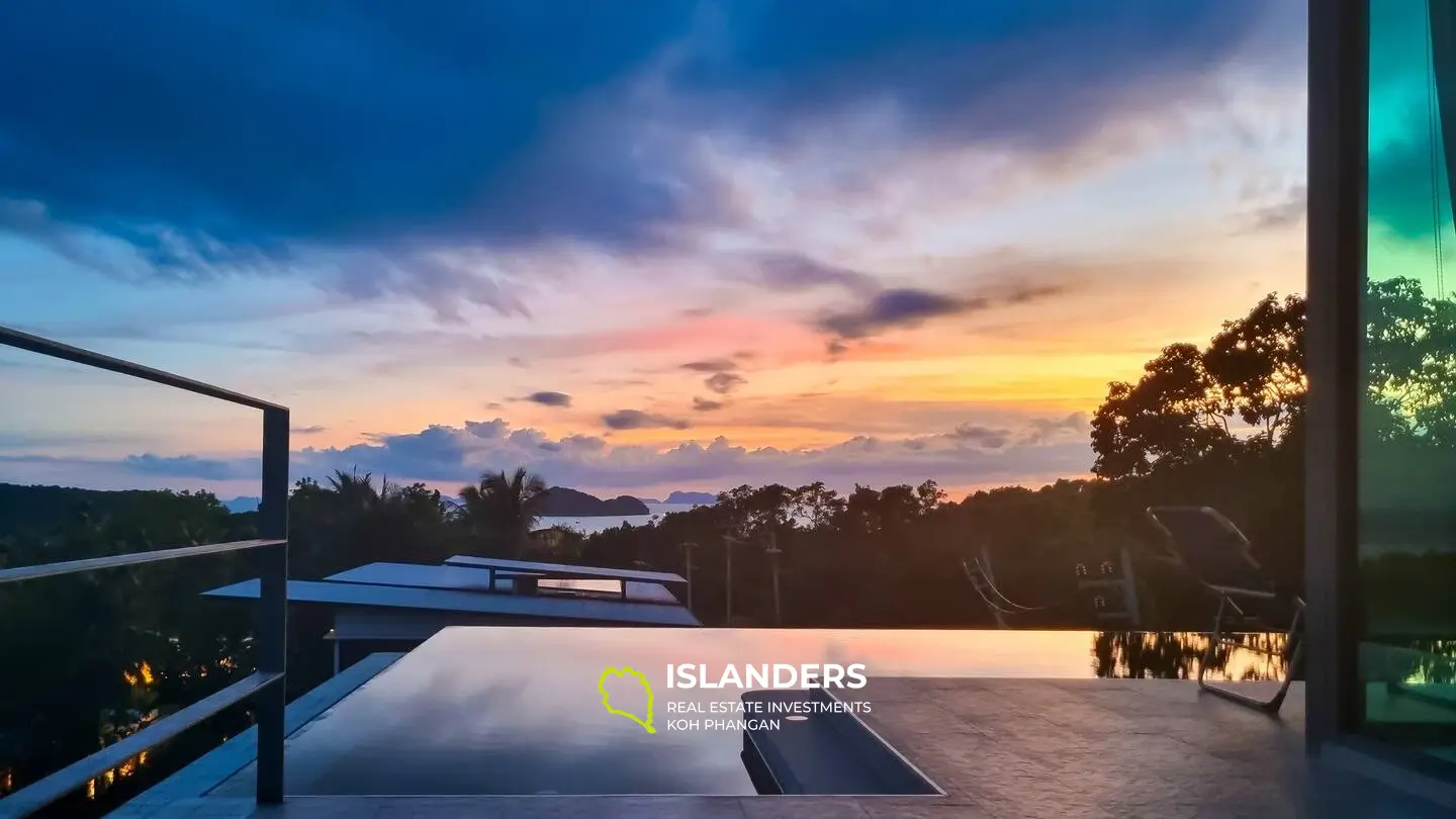 Serenity by the Sea: Moderne Villa mit atemberaubender Aussicht in Koh Phangan