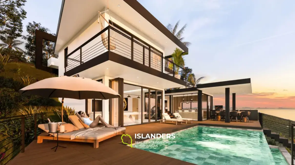 Luxury 4 BDR villa with amazing sea view