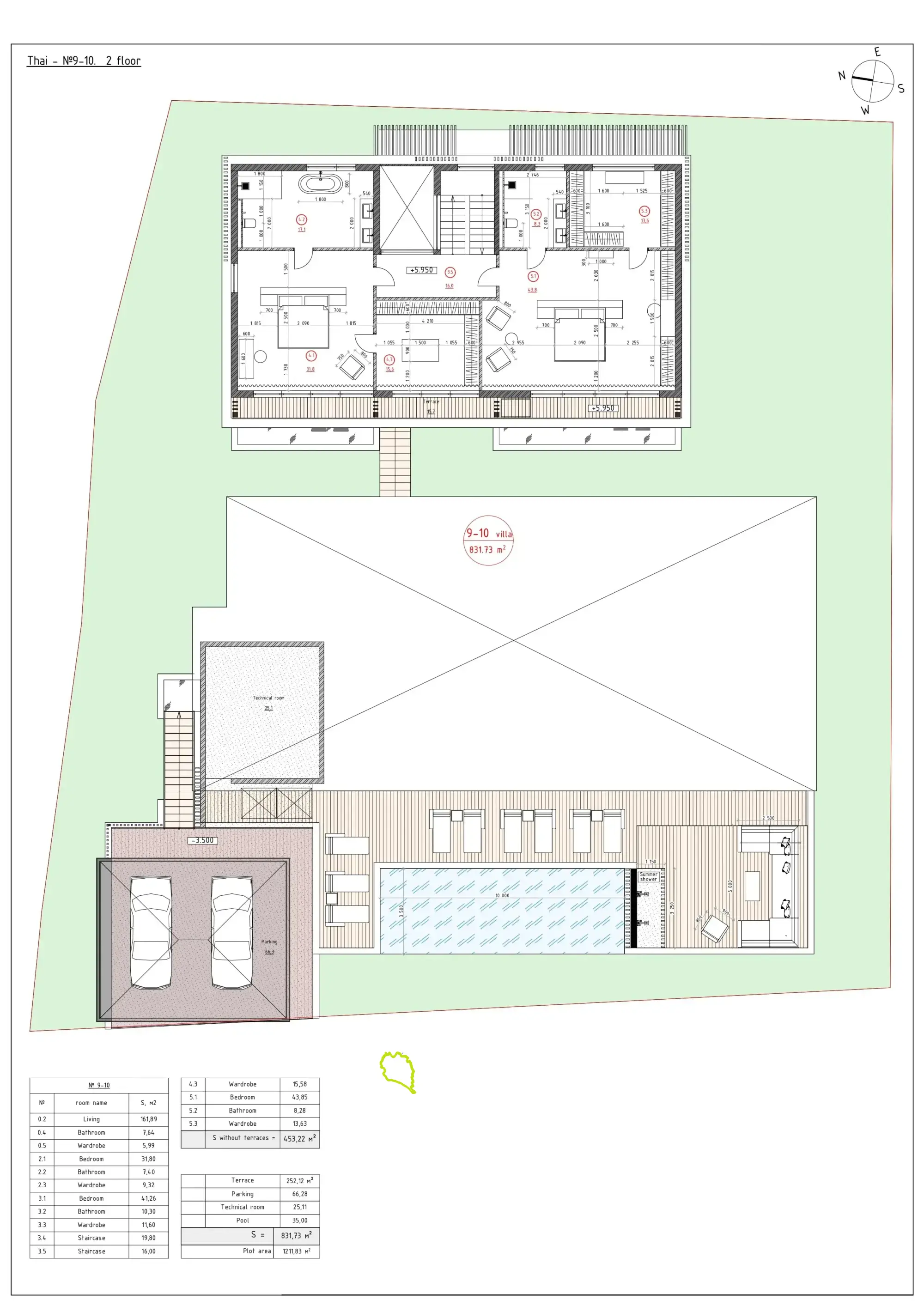 Deluxe beachfront villa type 2 № 9. Koh Ma area.