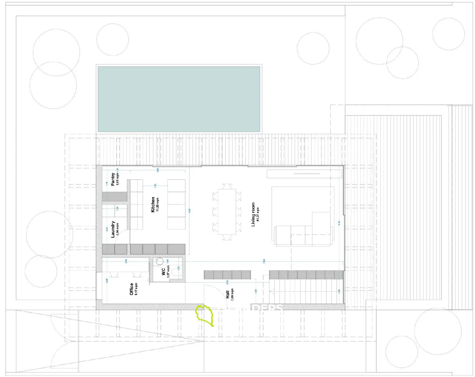 Tropische Poolvilla mit 2 Schlafzimmern im Dschungel