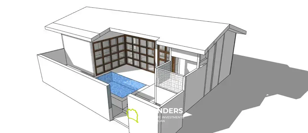 Chaweng noi, villa 1 chambre, achat sur plan, idéal investisseur