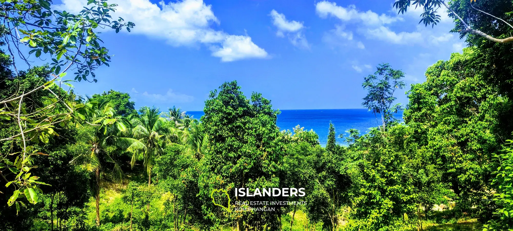 Wunderschönes Grundstück mit Meerblick auf Koh Phangan, Haad Tien zu verkaufen, 2583 m², 1,61 Rai, 2 Minuten zum Strand