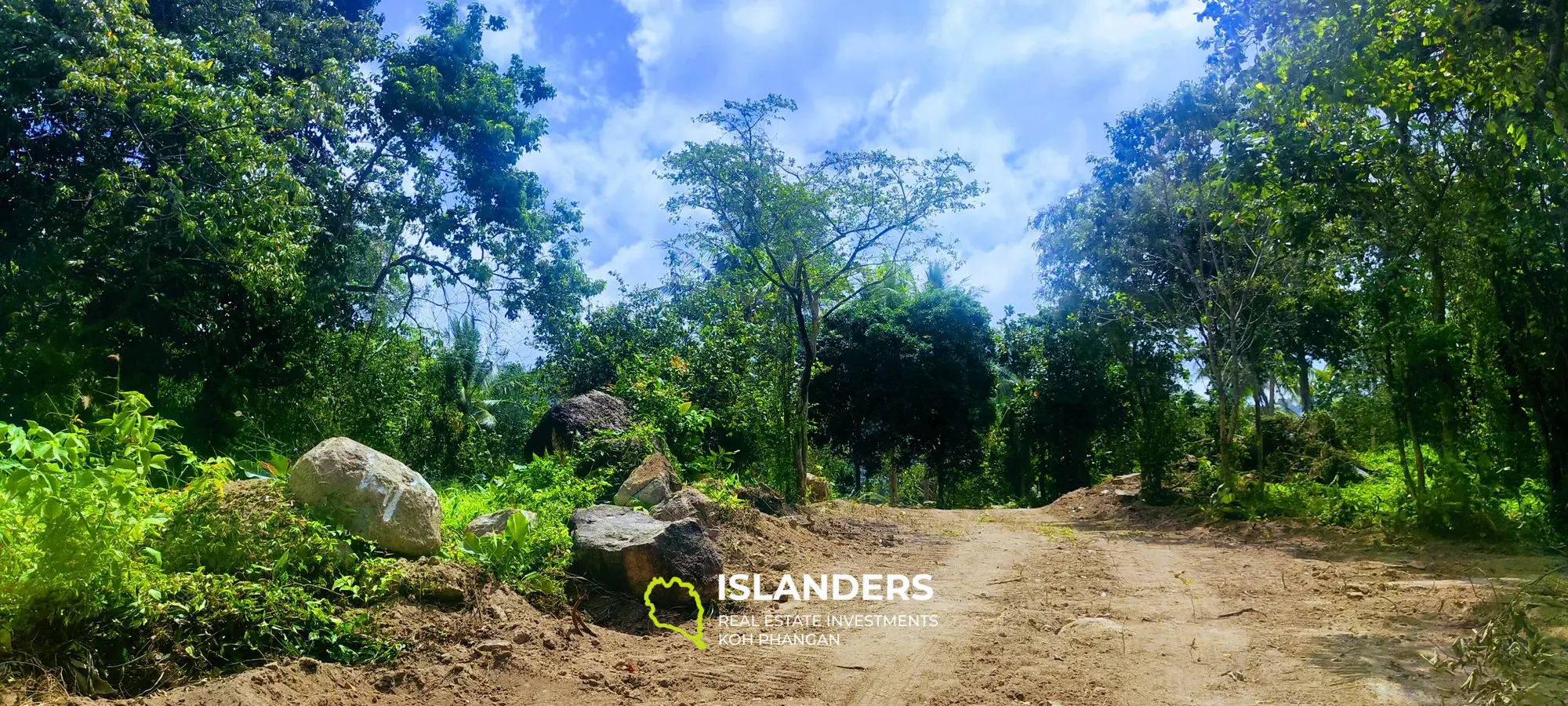 Wunderschönes Grundstück mit Meerblick auf Koh Phangan, Haad Tien zu verkaufen, 2856 m², 1,79 Rai, 2 Minuten zum Strand