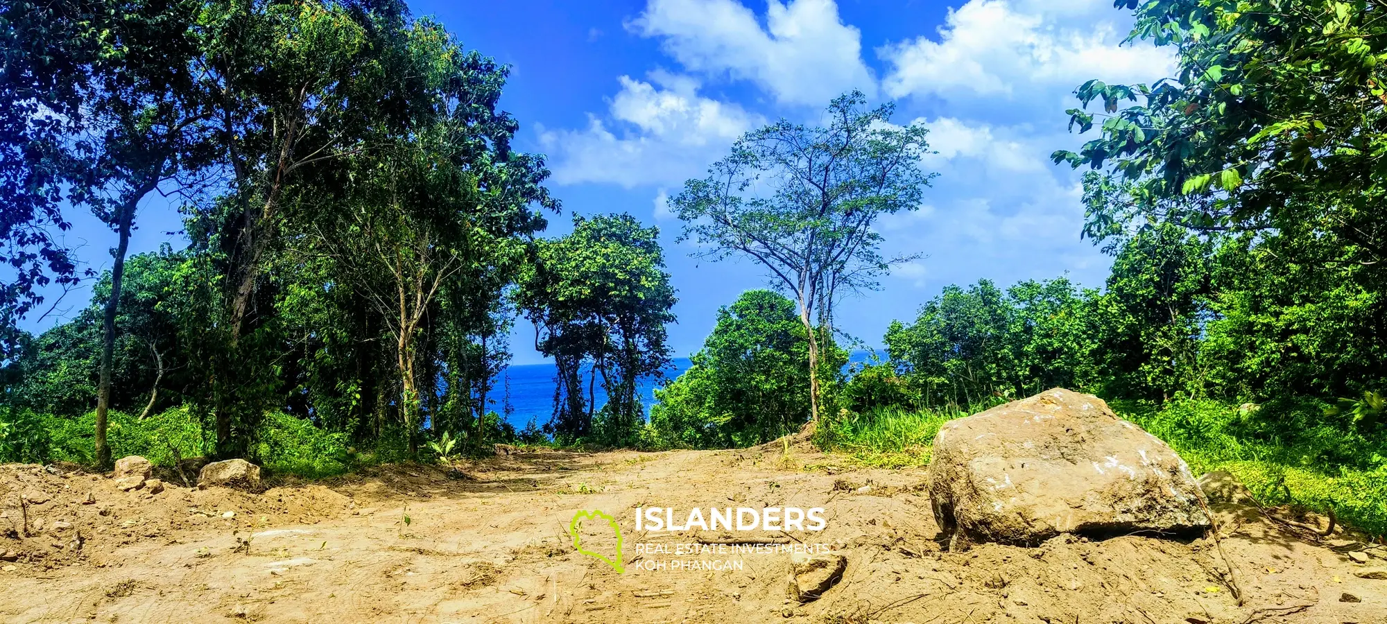 Wunderschönes Grundstück mit Meerblick auf Koh Phangan, Haad Tien zu verkaufen, 2204 m², 1,38 Rai, 2 Minuten zum Strand