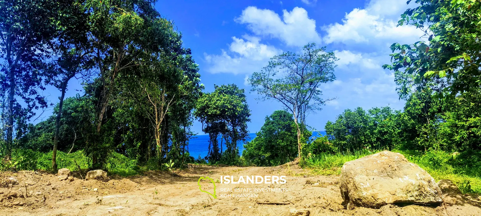 Wunderschönes Grundstück mit Meerblick auf Koh Phangan, Haad Tien zu verkaufen, 2579 m², 1,61 Rai, 2 Minuten zum Strand