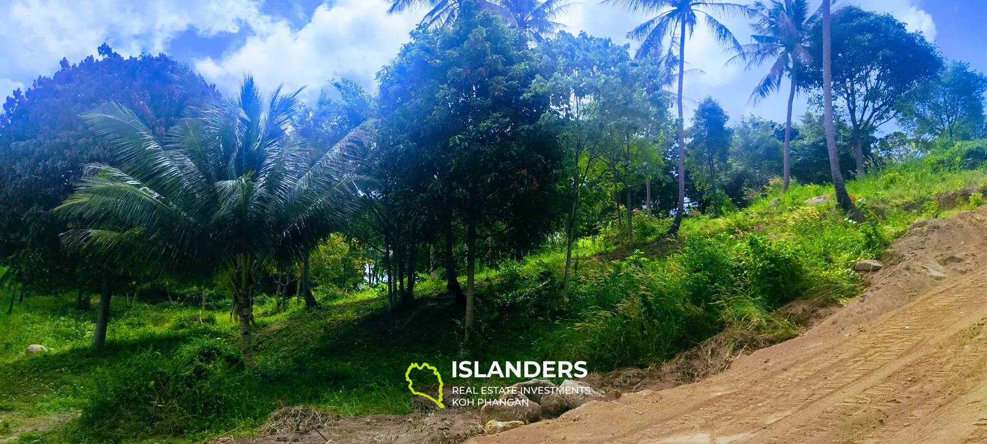 Grundstück mit Meerblick auf Koh Phangan, Haad Tien zu verkaufen, 954 m², 0,6 Rai, 5 Minuten zum Strand