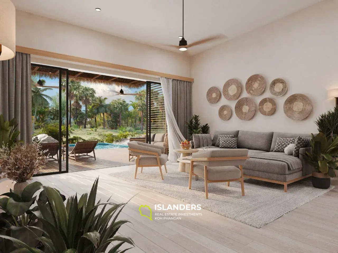 Beautiful tropical 3-BDR pool villas – Coconut Lane