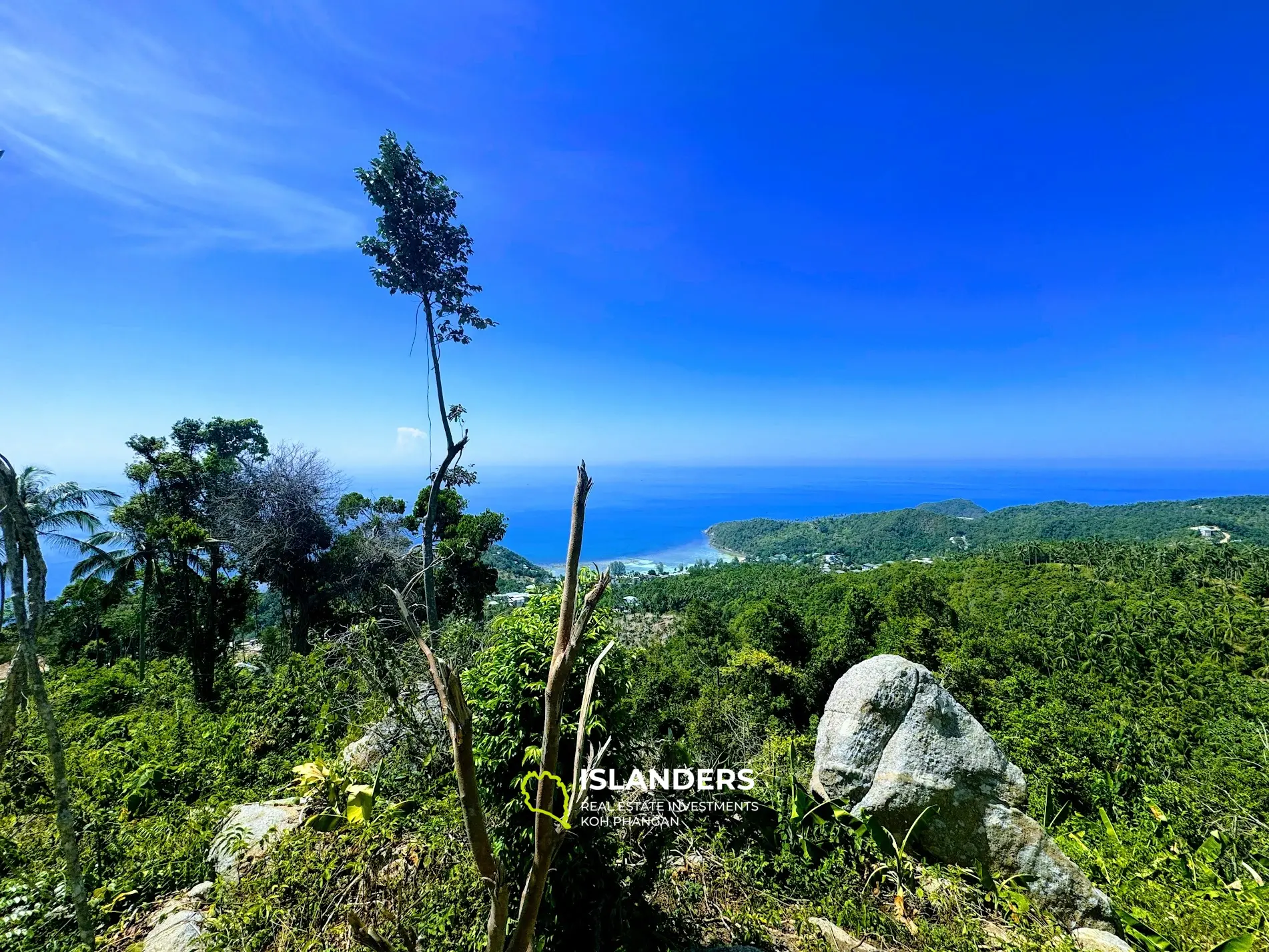 Absolut atemberaubendes Sonnenuntergangsland mit Meerblick, Haad Yao 4 Rai, Koh Phangan