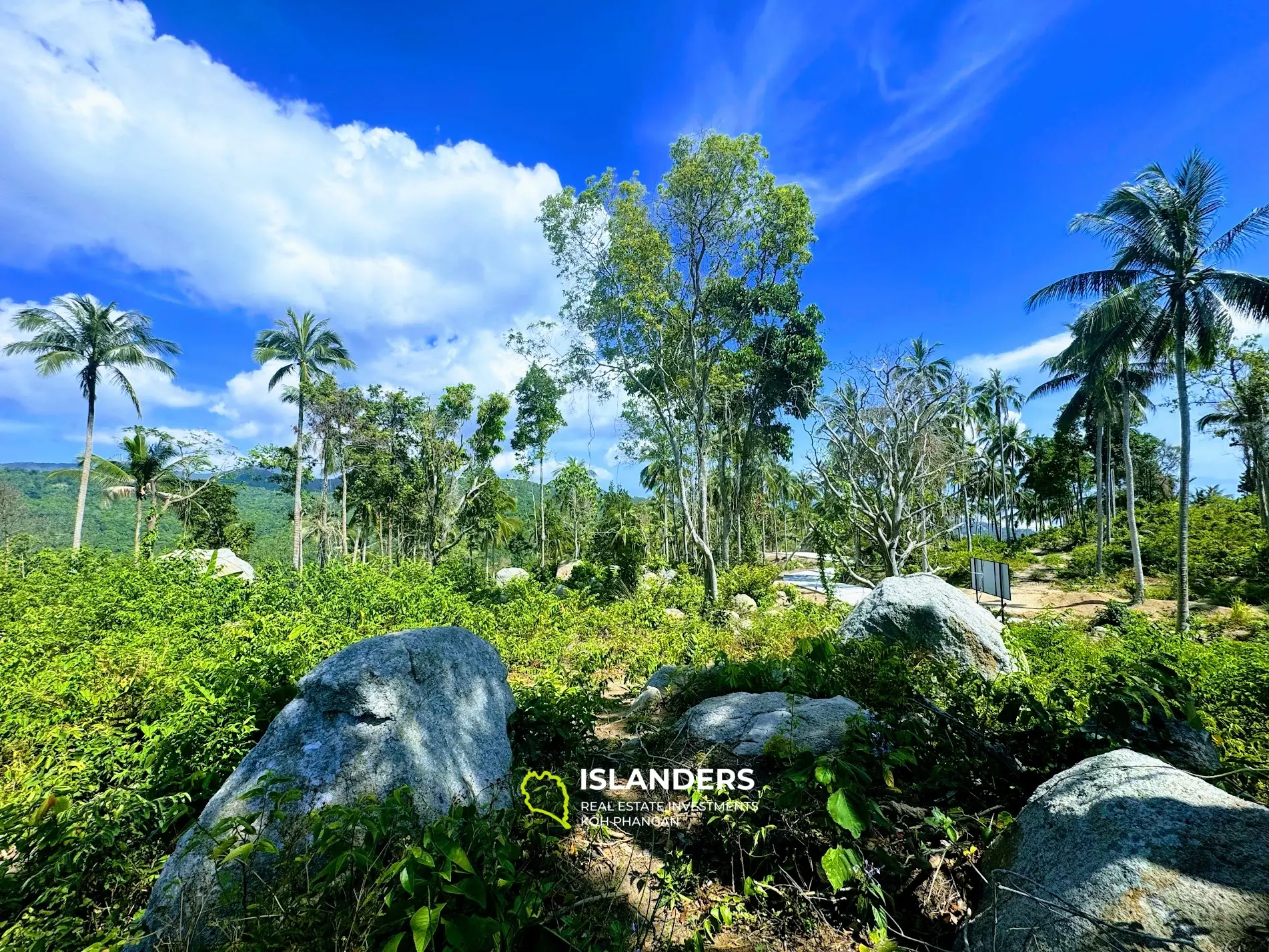 ที่ดินพระอาทิตย์ตกวิวทะเลที่สวยงามอย่างแน่นอนหาดยาว 4 ไร่ เกาะพะงัน