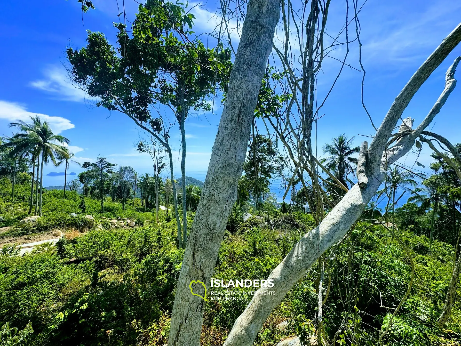 Absolut atemberaubendes Sonnenuntergangsland mit Meerblick, Haad Yao 4 Rai, Koh Phangan