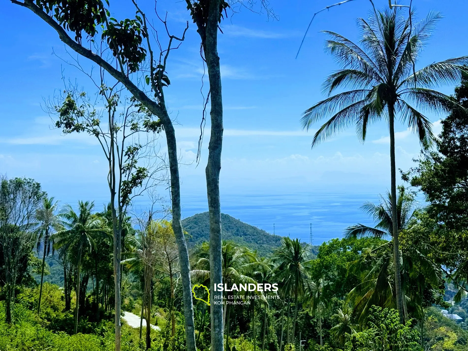 Absolut atemberaubendes Sonnenuntergangsland mit Meerblick, Haad Yao 4 Rai, Koh Phangan