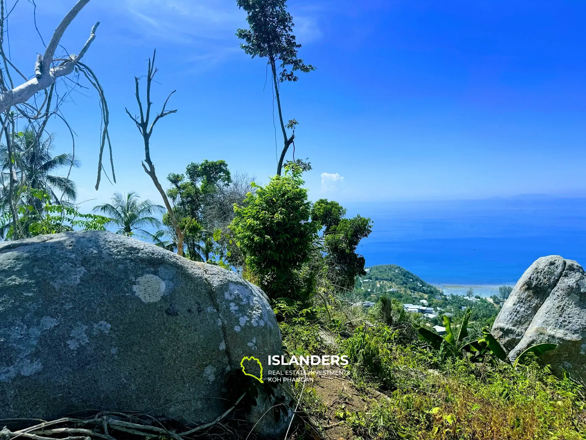 ארץ השקיעה המדהימה לחלוטין עם נוף לים Haad Yao 4 Rai, Koh Phangan