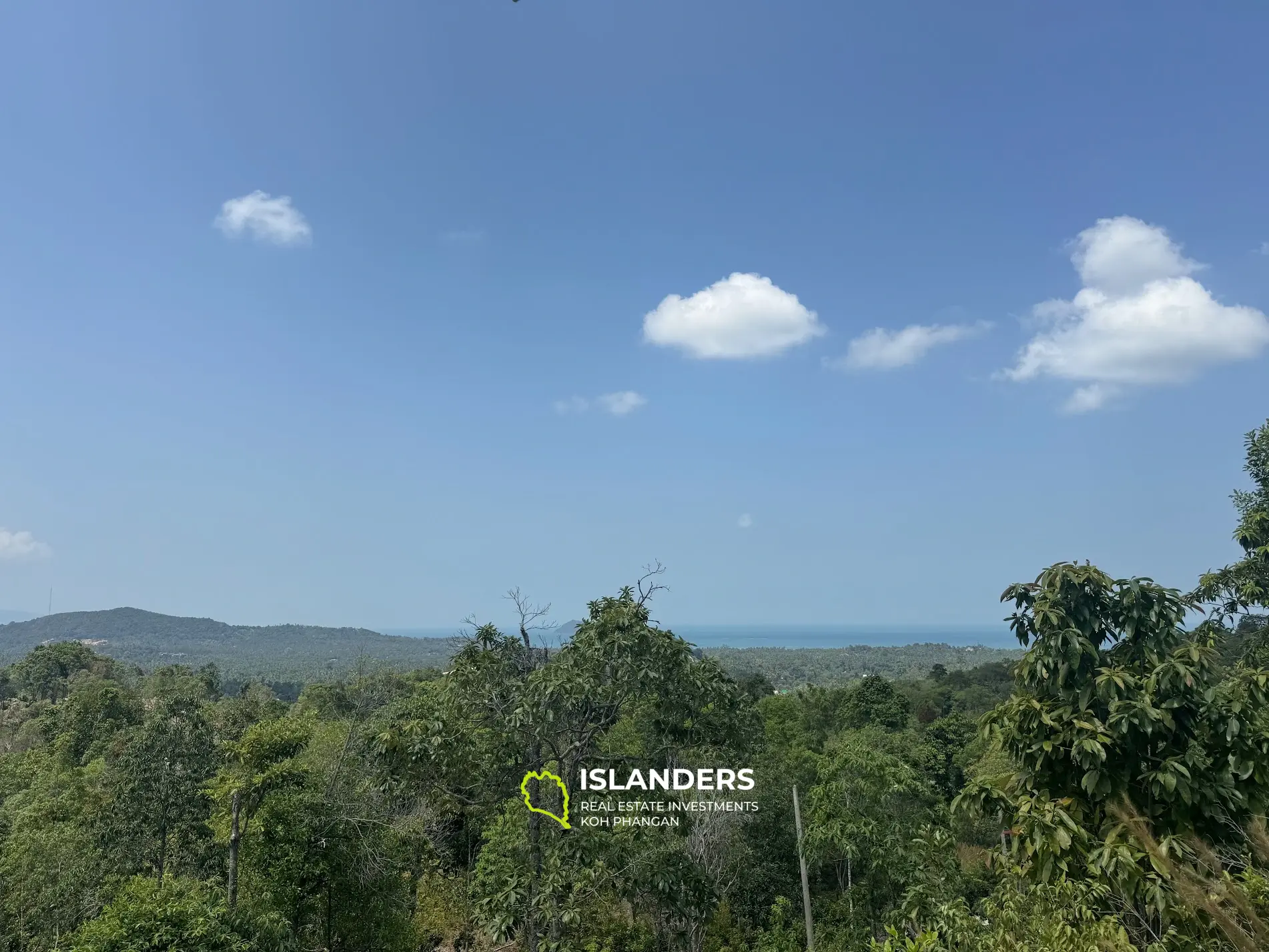 Beautiful seaview and jungleview land with good potential in Sritanu (dirty road, no electricity), 5,555 Rai