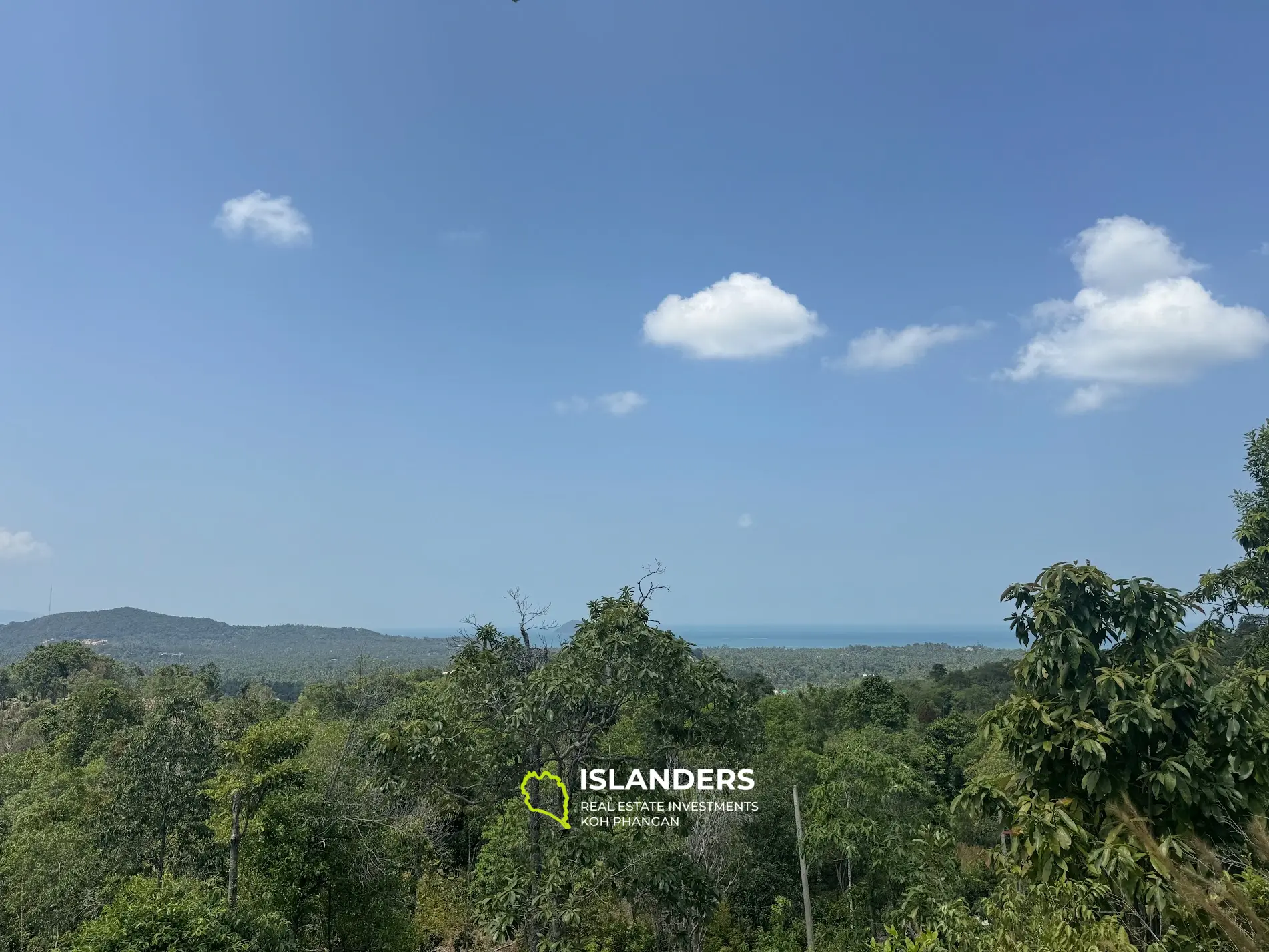 Amazing seaview and jungleview land with good potential in Sritanu (dirty road, no electricity), 3,8925 Rai