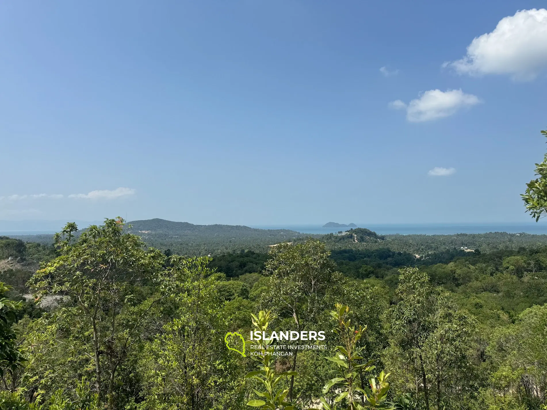 Amazing seaview and jungleview land with good potential in Sritanu (dirty road, no electricity), 3,8925 Rai