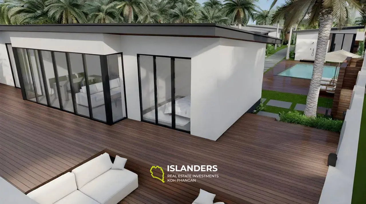 Villa Moderne de 2 Chambres sur projet sur plan