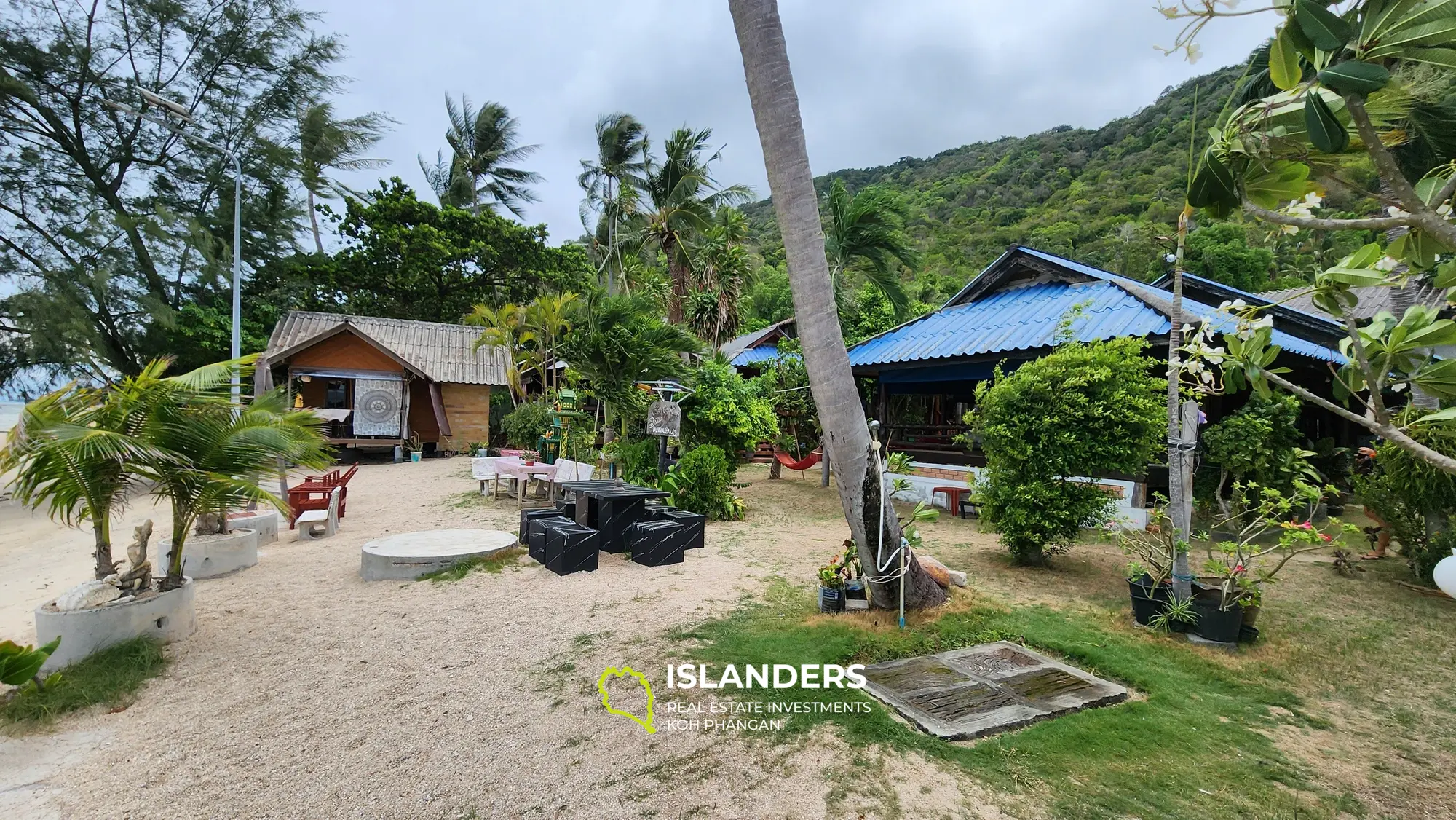 25-Zimmer-Chill-Hotel in Haad Rin, direkt am Strand, Blick auf Samui