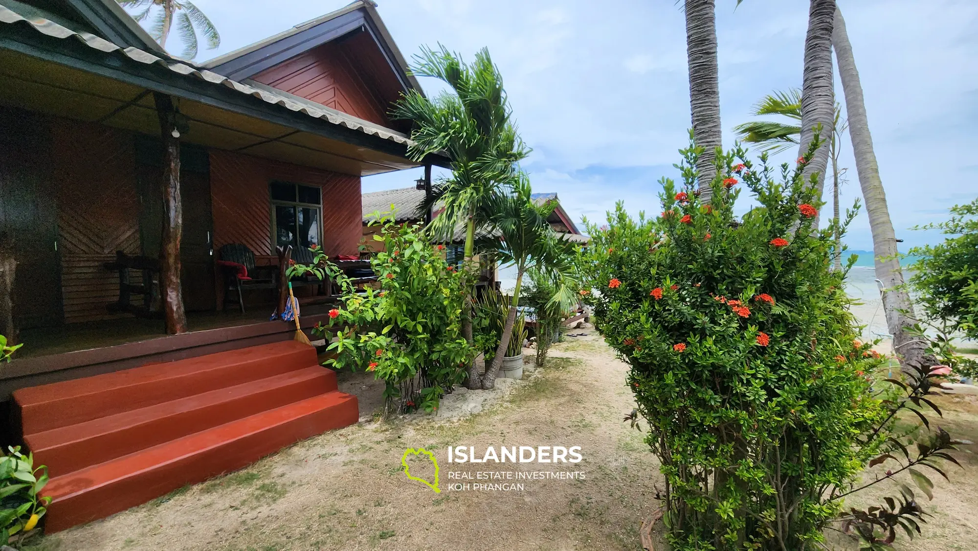 25-Zimmer-Chill-Hotel in Haad Rin, direkt am Strand, Blick auf Samui