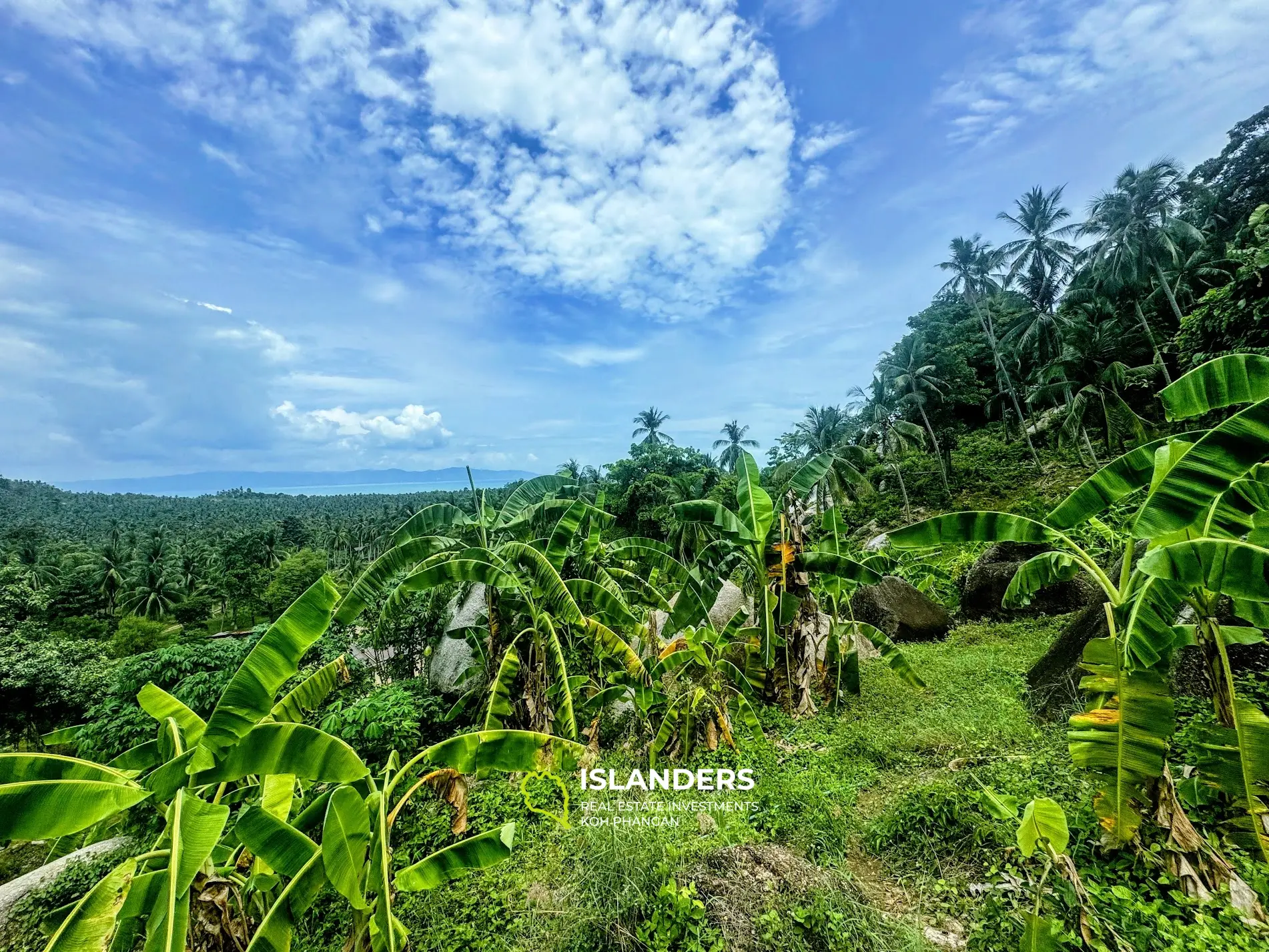 Terrain panoramique avec vue sur la mer à Baan Tai