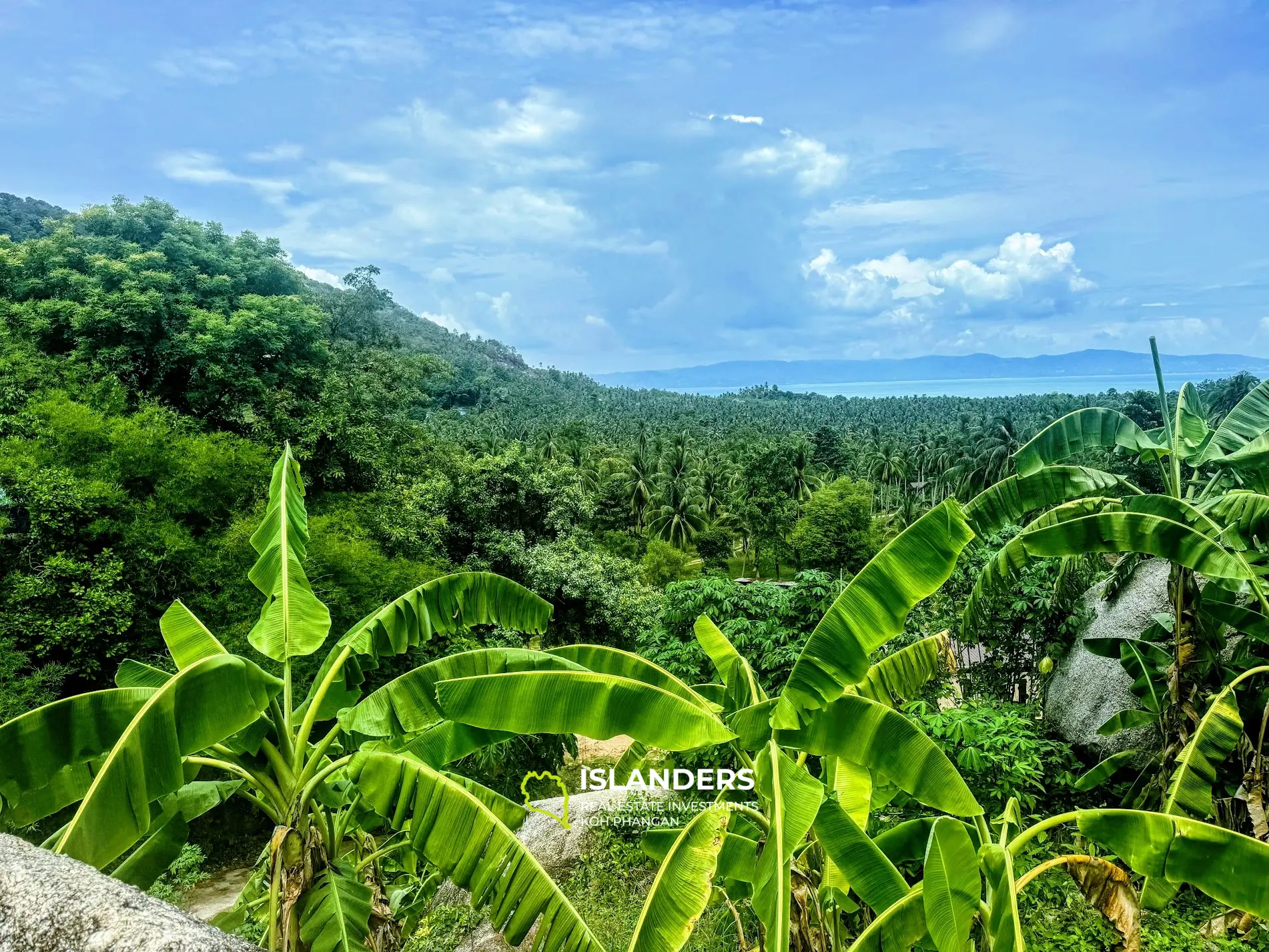 Terrain panoramique avec vue sur la mer à Baan Tai