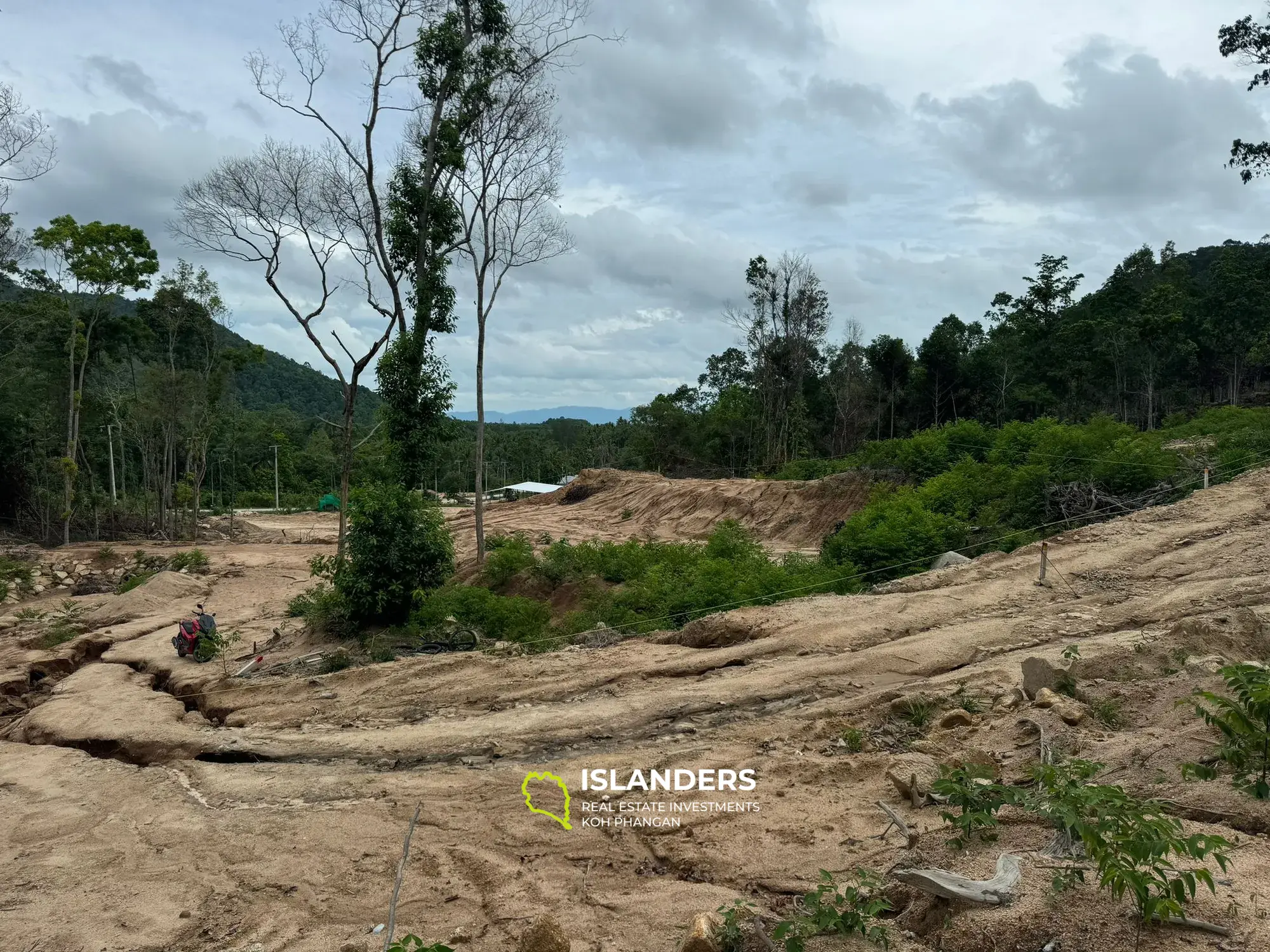 Terrain moitié vue montagne et moitié vue mer pour votre bon projet 