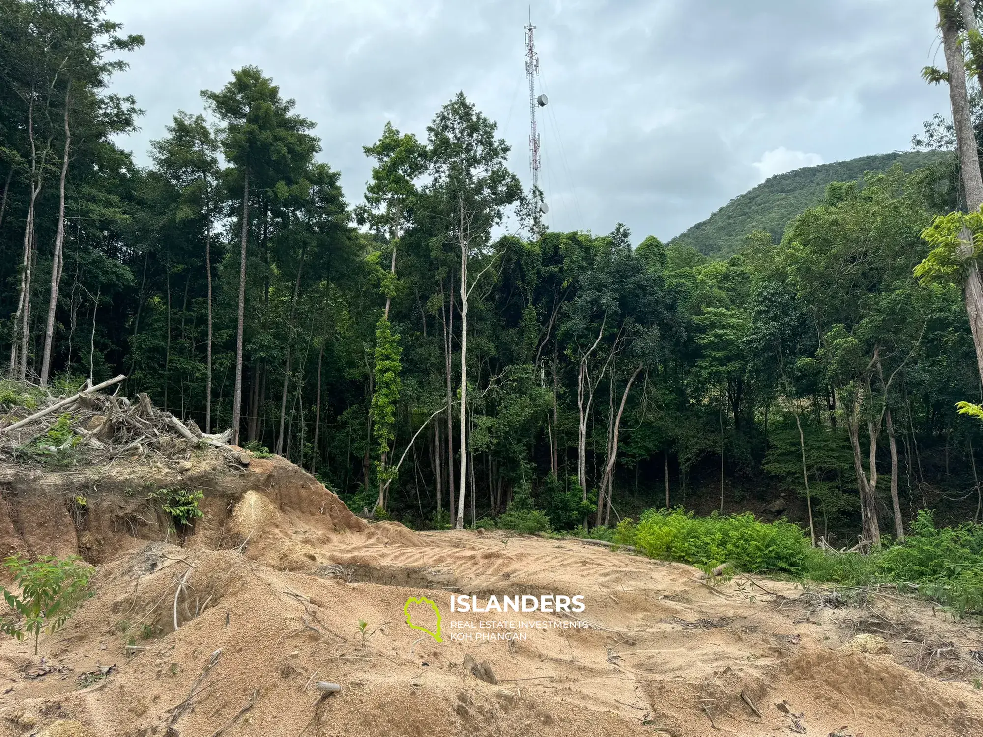 Terrain moitié vue montagne et moitié vue mer pour votre bon projet 