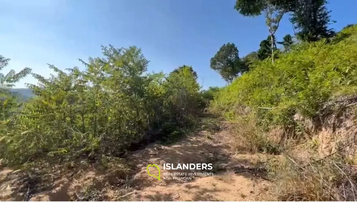 Panorama-Meerblick-Grundstück in Chaloklum 1 Rai zu verkaufen