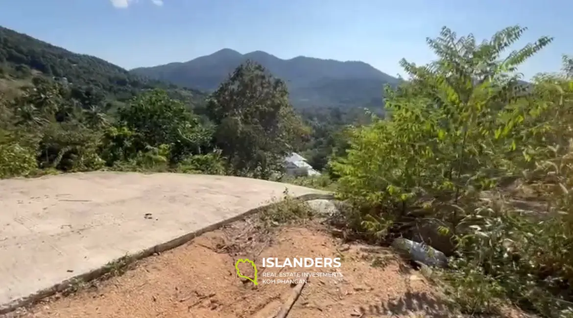 Panorama-Meerblick-Grundstück in Chaloklum 1 Rai zu verkaufen