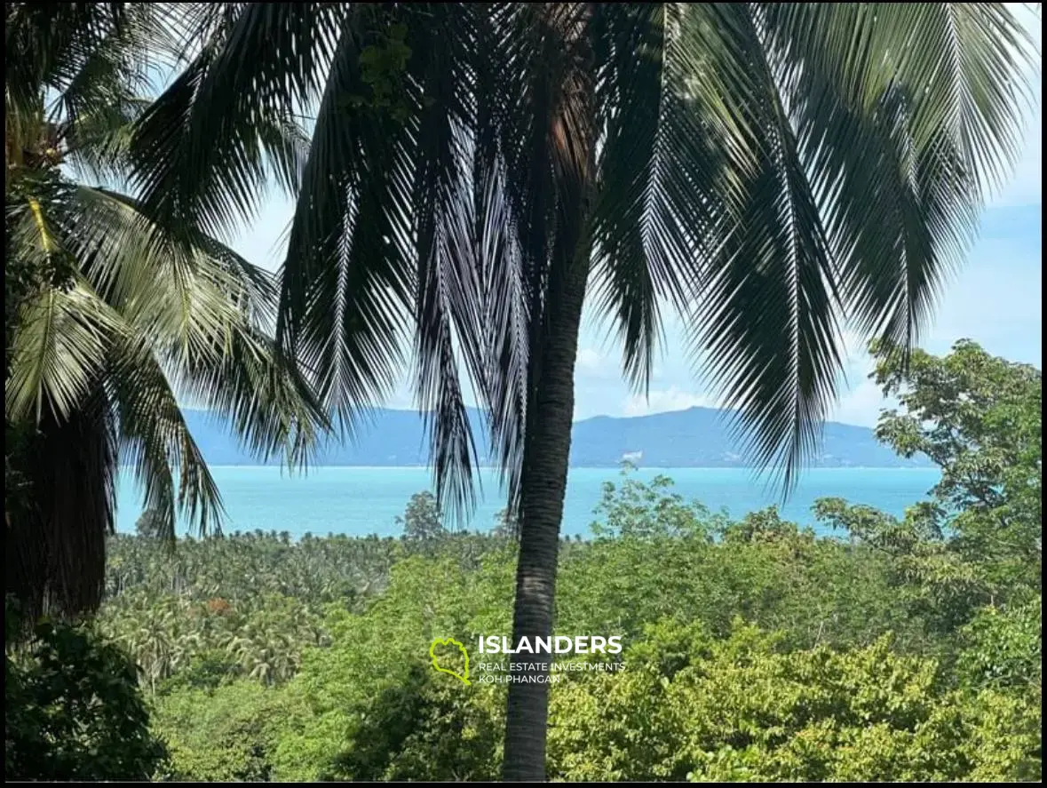 2 petits terrains avec vue sur la mer à Baan Thai !