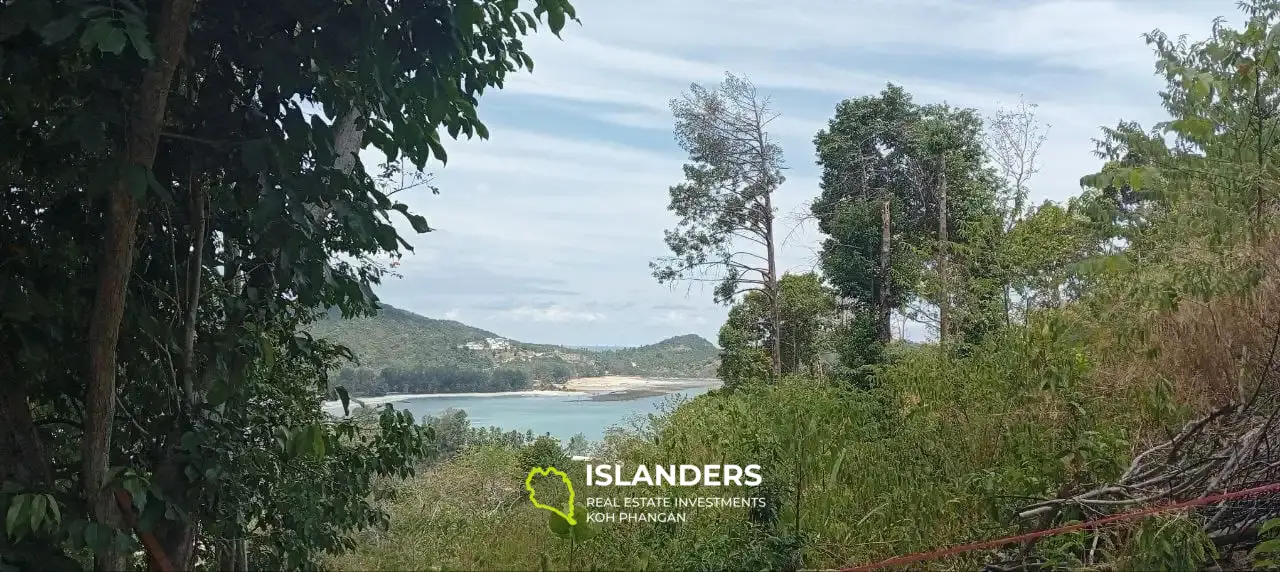 Magnifique terrain avec vue sur la mer