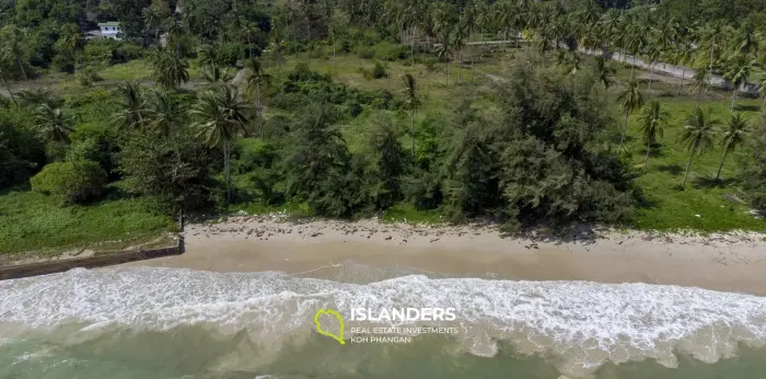 Large Beach Front Land Facing East for Sale on Laem Set Beach
