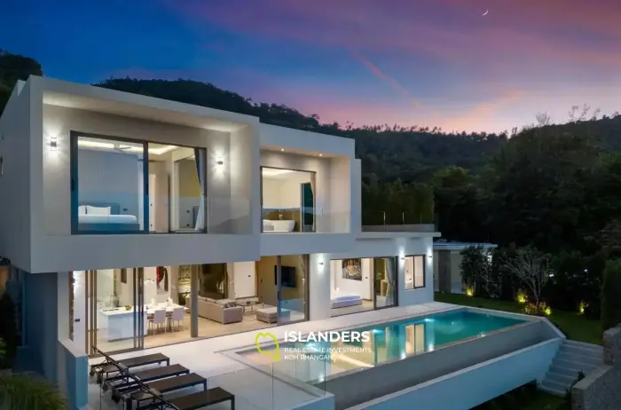 Brand New 4-Bedroom Sea View Pool Villa in Bophut