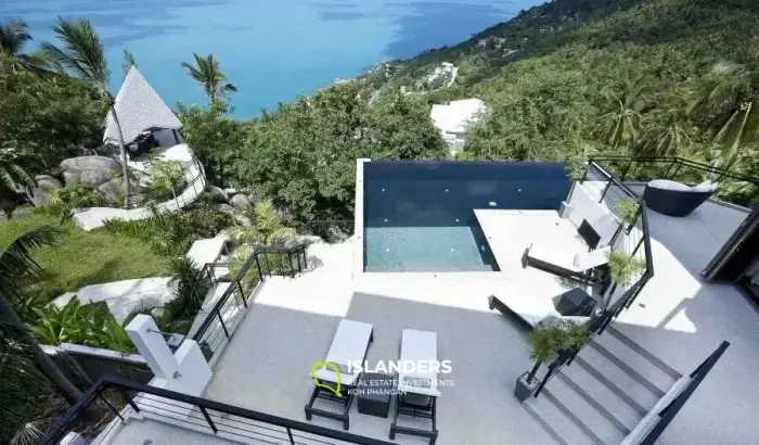 Unique Design 5-Bedroom Sea View Pool Villa in Chaweng Noi