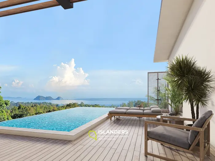Off plans 4-bedroom Sea view pool villa