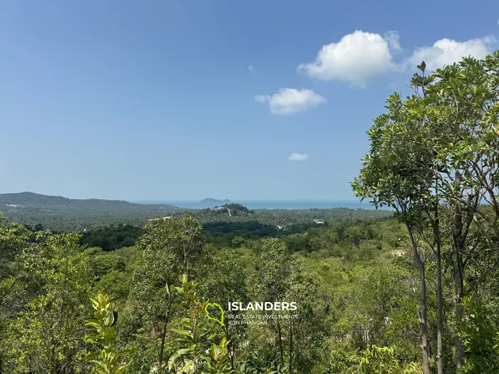 Schönes Grundstück mit Meerblick und Dschungelblick und gutem Potenzial in Sritanu (unbefestigte Straße, kein Strom), 1.595 Rai