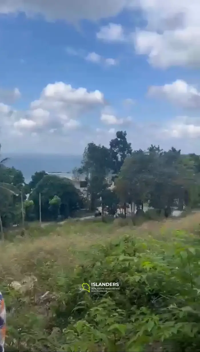 Superbe terrain avec vue sur la mer à Haad Salad